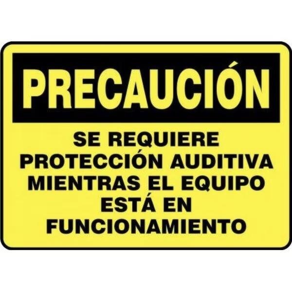 Accuform OSHA CAUTION Safety Sign HEARING SHMPPE431XP SHMPPE431XP - main